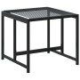 Taburetes de jardín 4 unidades ratán sintético negro de , Otomanas de exterior - Ref: Foro24-4008579, Precio: 82,32 €, Descue...