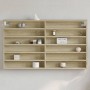 Vitrina de madera de ingeniería roble Sonoma 100x8,5x58 cm de , Estantes y estanterías - Ref: Foro24-847942, Precio: 49,31 €,...