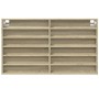 Vitrina de madera de ingeniería roble Sonoma 100x8,5x58 cm de , Estantes y estanterías - Ref: Foro24-847942, Precio: 49,31 €,...