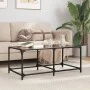 Mesa de centro superficie de vidrio acero negra 98,5x50x40 cm de , Mesas de centro - Ref: Foro24-845979, Precio: 47,63 €, Des...
