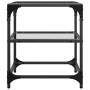 Mesa de centro superficie de vidrio 2 uds acero 40x40x45 cm de , Mesas de centro - Ref: Foro24-846003, Precio: 53,43 €, Descu...