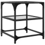Mesa de centro superficie de vidrio 2 uds acero 40x40x45 cm de , Mesas de centro - Ref: Foro24-846003, Precio: 52,78 €, Descu...