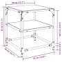 Mesa de centro superficie de vidrio 2 uds acero 40x40x45 cm de , Mesas de centro - Ref: Foro24-846003, Precio: 53,43 €, Descu...