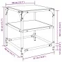 Mesa de centro superficie de vidrio 2 uds acero 40x40x45 cm de , Mesas de centro - Ref: Foro24-846003, Precio: 52,78 €, Descu...