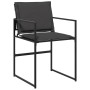 Juego de comedor de jardín 5 pzas con cojines textileno negro de , Conjuntos de jardín - Ref: Foro24-3295073, Precio: 262,19 ...