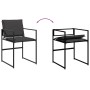 Juego de comedor de jardín 5 pzas con cojines textileno negro de , Conjuntos de jardín - Ref: Foro24-3295073, Precio: 262,19 ...
