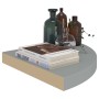 323922 Floating Corner Shelf Grey 35x35x3,8 cm MDF de vidaXL, Estantes y estanterías - Ref: Foro24-323922, Precio: 22,61 €, D...