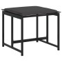 Juego de comedor de jardín 11 pzas con cojines textileno negro de , Conjuntos de jardín - Ref: Foro24-3295084, Precio: 484,85...