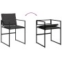 Juego de comedor de jardín 11 pzas con cojines textileno negro de , Conjuntos de jardín - Ref: Foro24-3295084, Precio: 484,85...