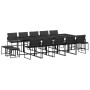 Juego de comedor de jardín 15 pzas con cojines textileno negro de , Conjuntos de jardín - Ref: Foro24-3295086, Precio: 777,40...