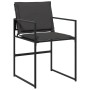 Juego de comedor de jardín 15 pzas con cojines textileno negro de , Conjuntos de jardín - Ref: Foro24-3295086, Precio: 777,40...