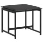 Juego de comedor de jardín 15 pzas con cojines textileno negro de , Conjuntos de jardín - Ref: Foro24-3295086, Precio: 777,40...