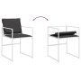 Juego de comedor de jardín 5 pzas con cojines textilene blanco de , Conjuntos de jardín - Ref: Foro24-3295103, Precio: 261,81...
