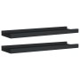 Repisa para marcos de fotos 2 uds MDF negro 40x9x3 cm de vidaXL, Estantes y estanterías - Ref: Foro24-323931, Precio: 16,13 €...