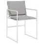 Juego de comedor de jardín 9 pzas con cojines textilene blanco de , Conjuntos de jardín - Ref: Foro24-3295090, Precio: 515,47...