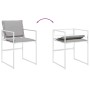 Juego de comedor de jardín 9 pzas con cojines textilene blanco de , Conjuntos de jardín - Ref: Foro24-3295090, Precio: 521,18...