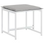 Juego de comedor de jardín 11 pzas con cojines textilene blanco de , Conjuntos de jardín - Ref: Foro24-3295099, Precio: 472,0...