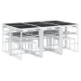 Juego de comedor de jardín 11 pzas con cojines textilene blanco de , Conjuntos de jardín - Ref: Foro24-3295099, Precio: 472,0...