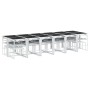 Juego de comedor de jardín 17 pzas con cojines textilene blanco de , Conjuntos de jardín - Ref: Foro24-3295117, Precio: 886,1...