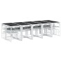 Juego de comedor de jardín 15 pzas con cojines textilene blanco de , Conjuntos de jardín - Ref: Foro24-3295101, Precio: 766,0...