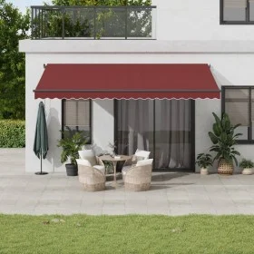 Toldo retráctil manual burdeos 500x300 cm by , Awnings - Ref: Foro24-3310194, Price: 364,96 €, Discount: %