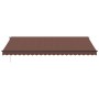Toldo retráctil automático con luces LED marrón 500x300 cm de , Toldos - Ref: Foro24-3310219, Precio: 544,00 €, Descuento: %