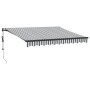 Toldo retráctil automático gris antracita y blanco 300x250 cm de , Toldos - Ref: Foro24-3310225, Precio: 342,18 €, Descuento: %