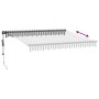 Toldo retráctil automático gris antracita y blanco 300x250 cm de , Toldos - Ref: Foro24-3310225, Precio: 342,18 €, Descuento: %