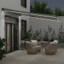 Toldo retráctil manual con luz LED antracita y blanco 400x300cm de , Toldos - Ref: Foro24-3310231, Precio: 300,10 €, Descuent...