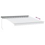 Toldo retráctil manual con luz LED antracita y blanco 400x300cm de , Toldos - Ref: Foro24-3310231, Precio: 300,10 €, Descuent...