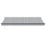Toldo retráctil manual gris antracita y blanco 500x300 cm de , Toldos - Ref: Foro24-3310238, Precio: 446,85 €, Descuento: %
