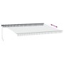 Toldo retráctil manual gris antracita y blanco 500x300 cm de , Toldos - Ref: Foro24-3310238, Precio: 446,85 €, Descuento: %