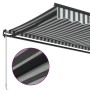 Toldo retráctil manual gris antracita y blanco 500x300 cm de , Toldos - Ref: Foro24-3310238, Precio: 446,85 €, Descuento: %