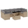 Set de sofás de jardín y cojines 8 piezas ratán sintético beige de , Conjuntos de jardín - Ref: Foro24-3267149, Precio: 566,2...