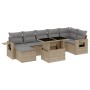 Set de sofás de jardín y cojines 8 piezas ratán sintético beige de , Conjuntos de jardín - Ref: Foro24-3268059, Precio: 536,5...