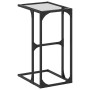 Mesa auxiliar con vidrio transparente acero 40x30x61,5 cm de , Mesas auxiliares - Ref: Foro24-846036, Precio: 29,55 €, Descue...