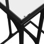 Mesa auxiliar con vidrio transparente acero 40x30x61,5 cm de , Mesas auxiliares - Ref: Foro24-846036, Precio: 29,55 €, Descue...