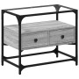 Mueble TV cristal y madera ingeniería gris Sonoma 60x35x51 cm de , Muebles TV - Ref: Foro24-846057, Precio: 61,36 €, Descuent...