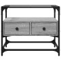 Mueble TV cristal y madera ingeniería gris Sonoma 60x35x51 cm de , Muebles TV - Ref: Foro24-846057, Precio: 61,36 €, Descuent...