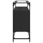Aparador tapa de cristal y madera ingeniería negro 98x35x81 cm de , Aparadores - Ref: Foro24-846069, Precio: 106,71 €, Descue...
