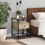 Mesita de noche madera de ingeniería roble Sonoma 40x40x55 cm de , Mesitas de noche - Ref: Foro24-846076, Precio: 54,87 €, De...