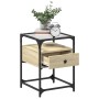 Mesita de noche madera de ingeniería roble Sonoma 40x40x55 cm de , Mesitas de noche - Ref: Foro24-846076, Precio: 54,87 €, De...