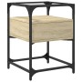 Mesita de noche madera de ingeniería roble Sonoma 40x40x55 cm de , Mesitas de noche - Ref: Foro24-846076, Precio: 54,87 €, De...