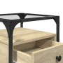 Mesita de noche madera de ingeniería roble Sonoma 40x40x55 cm de , Mesitas de noche - Ref: Foro24-846076, Precio: 54,87 €, De...