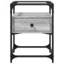 Mesita de noche 2 uds madera ingeniería gris Sonoma 40x40x55 cm de , Mesitas de noche - Ref: Foro24-846081, Precio: 86,16 €, ...