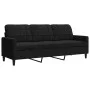 Zweiteiliges Sofaset mit schwarzen Samtkissen. von , Sofas - Ref: Foro24-3278396, Preis: 467,27 €, Rabatt: %
