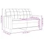 Zweiteiliges Sofaset mit schwarzen Samtkissen. von , Sofas - Ref: Foro24-3278396, Preis: 467,27 €, Rabatt: %