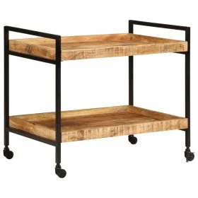Carrito de cocina madera maciza de mango rugosa 80x55x70 cm by , Kitchen and dining carts - Ref: Foro24-358510, Price: 120,78...