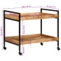 Carrito de cocina madera maciza de mango rugosa 80x55x70 cm de , Carros de cocina y comedor - Ref: Foro24-358510, Precio: 122...