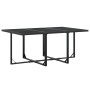 Juego de comedor de jardín 11 piezas textileno negro de , Conjuntos de jardín - Ref: Foro24-3295129, Precio: 434,68 €, Descue...